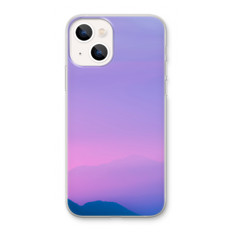 Sunset pastel: iPhone 13 Transparant Hoesje