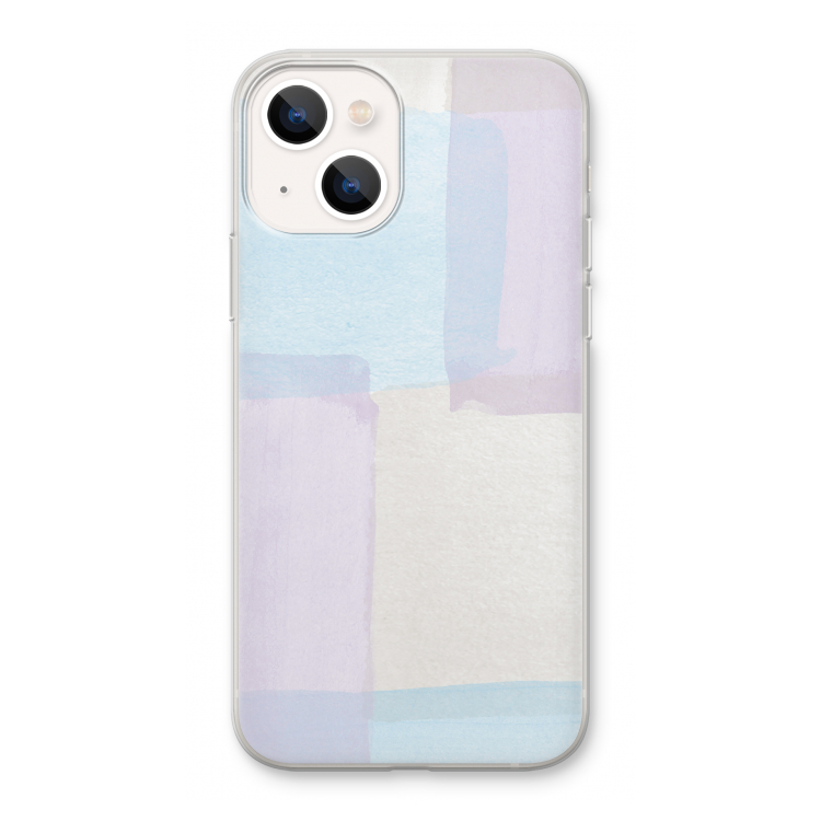 Square pastel: iPhone 13 Transparant Hoesje