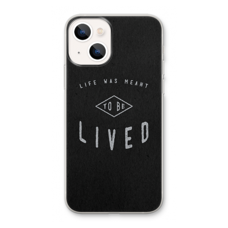 To be lived: iPhone 13 Transparant Hoesje