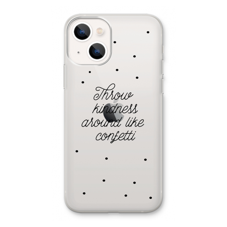 Confetti: iPhone 13 Transparant Hoesje