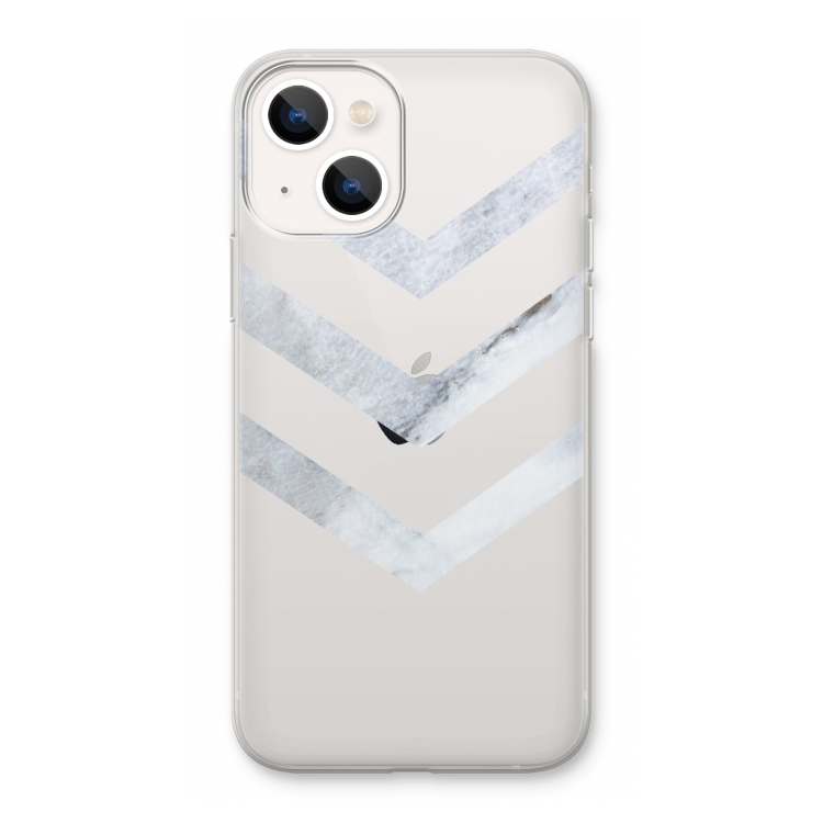 Marmeren pijlen: iPhone 13 Transparant Hoesje
