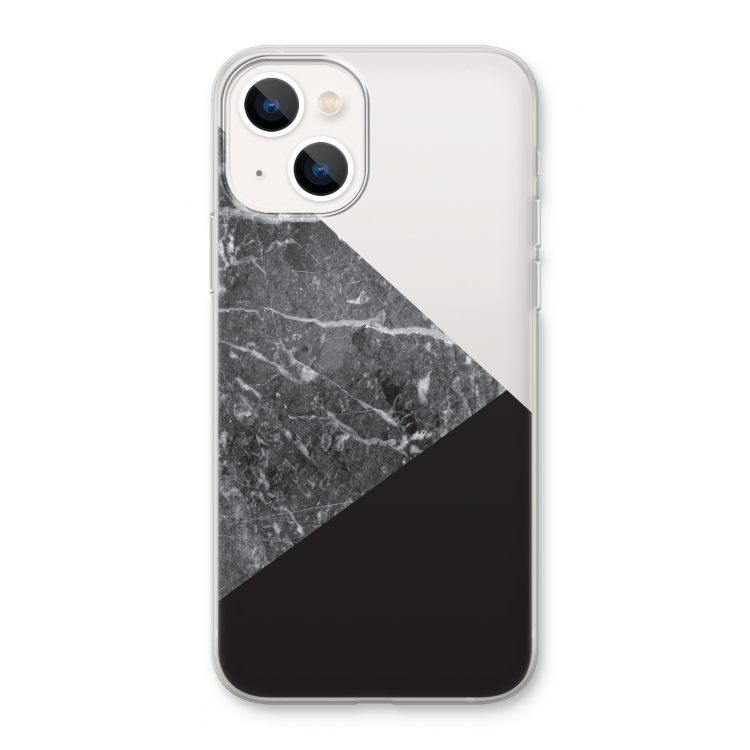 Combinatie marmer: iPhone 13 Transparant Hoesje