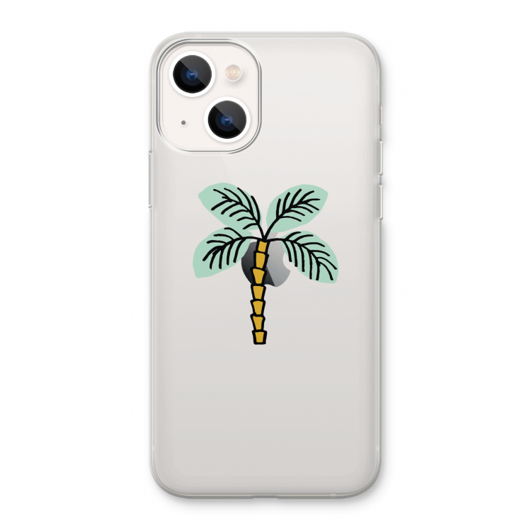 Palmboom: iPhone 13 Transparant Hoesje