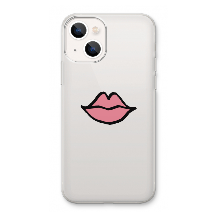 Kusje: iPhone 13 Transparant Hoesje