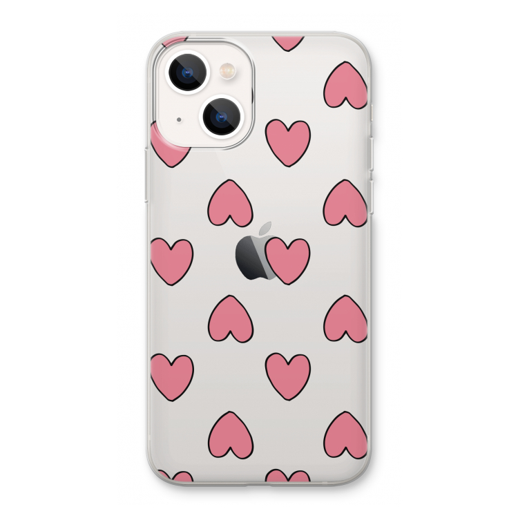 Ondersteboven verliefd: iPhone 13 Transparant Hoesje