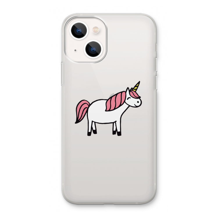 Eenhoorn: iPhone 13 Transparant Hoesje