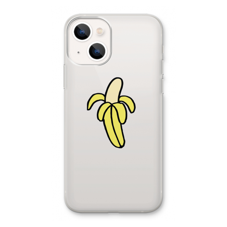 Banana: iPhone 13 Transparant Hoesje