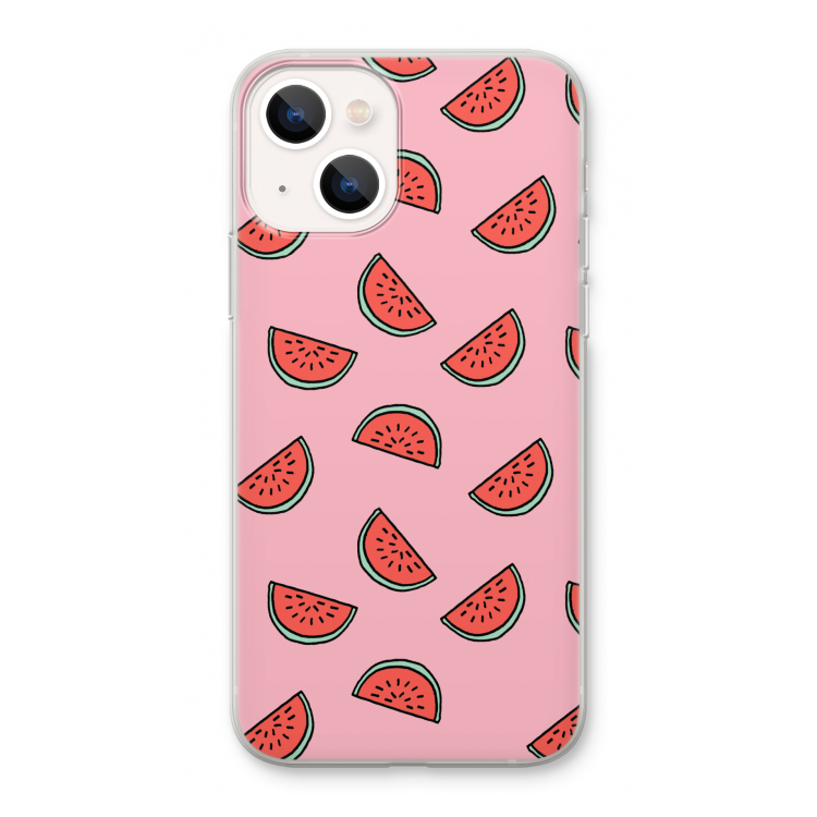 Watermeloen: iPhone 13 Transparant Hoesje