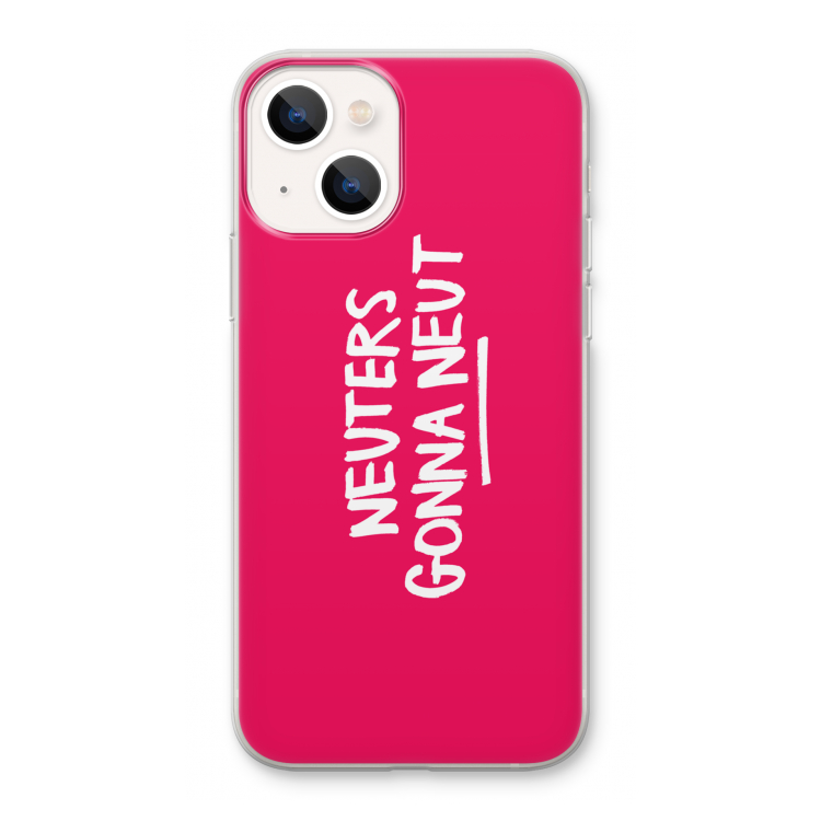 Neuters (roze): iPhone 13 Transparant Hoesje