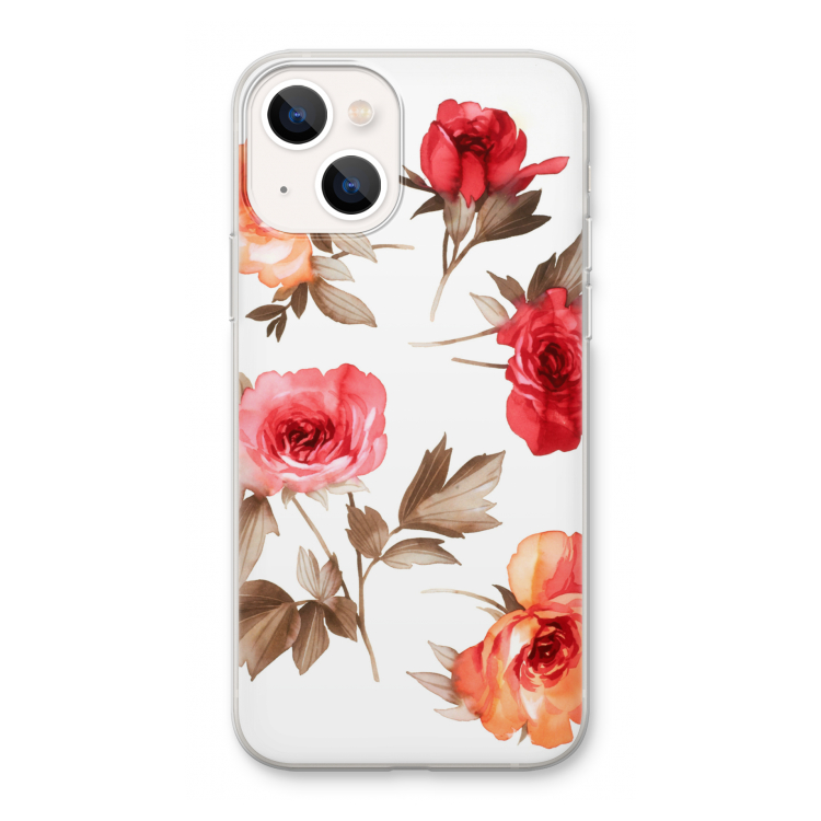 Roosjes: iPhone 13 Transparant Hoesje