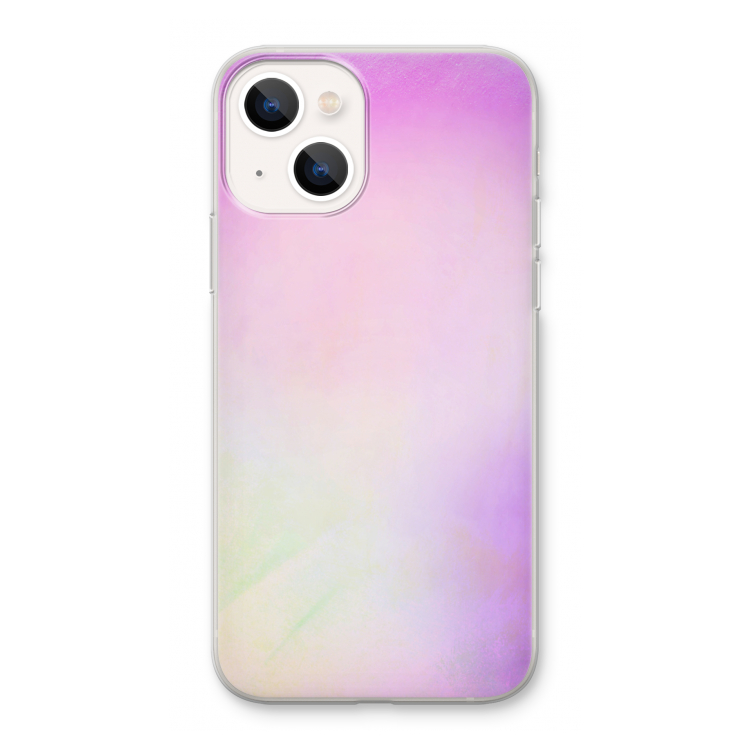 Flow mist pastel: iPhone 13 Transparant Hoesje
