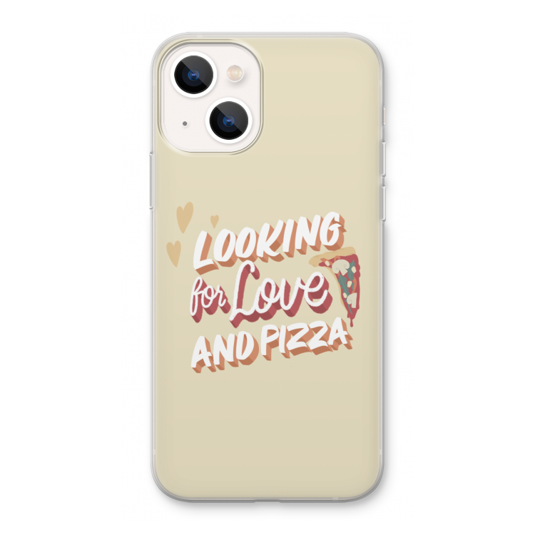 Pizza is the answer: iPhone 13 Transparant Hoesje