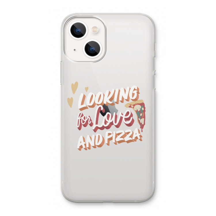 Pizza is the answer: iPhone 13 Transparant Hoesje