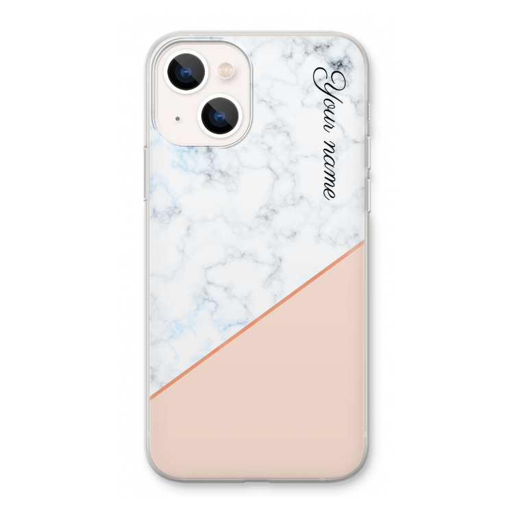 Marmer in stijl: iPhone 13 Transparant Hoesje