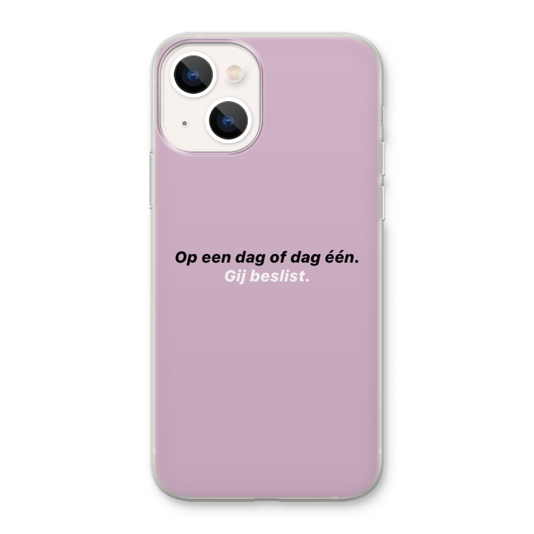 gij beslist: iPhone 13 Transparant Hoesje