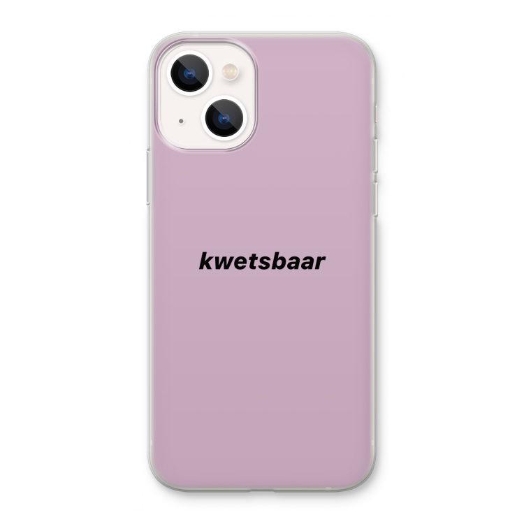 kwetsbaar: iPhone 13 Transparant Hoesje