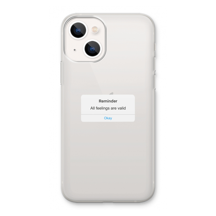 Reminder: iPhone 13 Transparant Hoesje