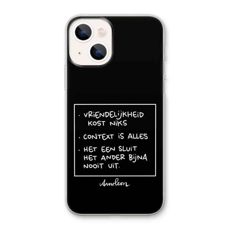 Mijn Motto's: iPhone 13 Transparant Hoesje