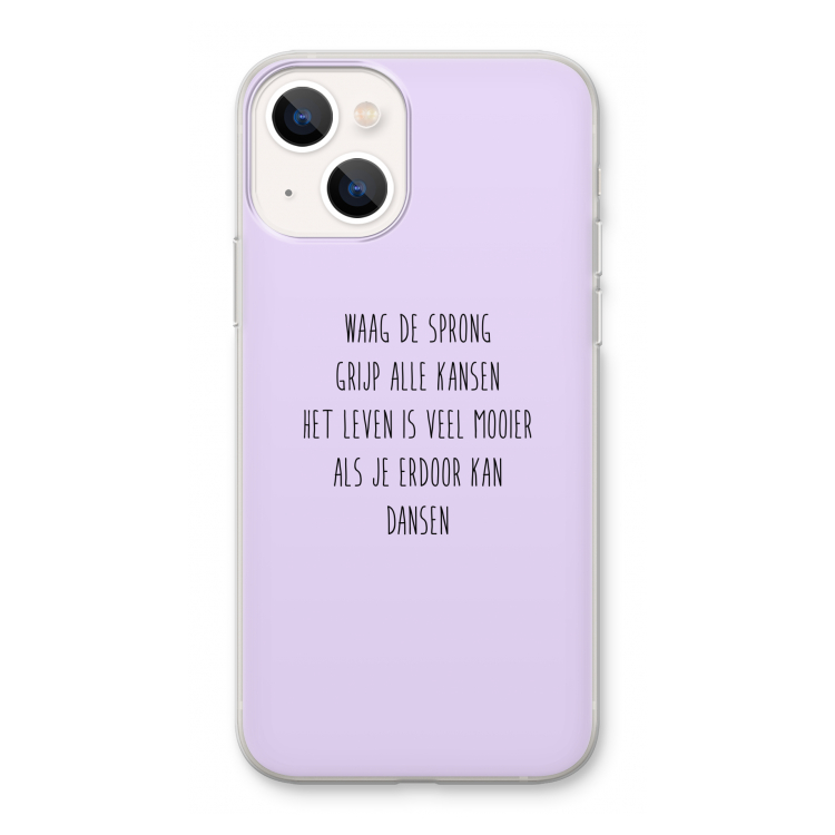 Sprong: iPhone 13 Transparant Hoesje