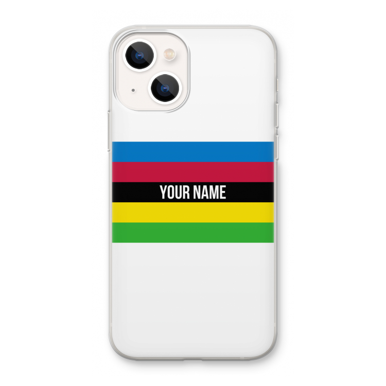 WK Wielrennen: iPhone 13 mini Transparant Hoesje