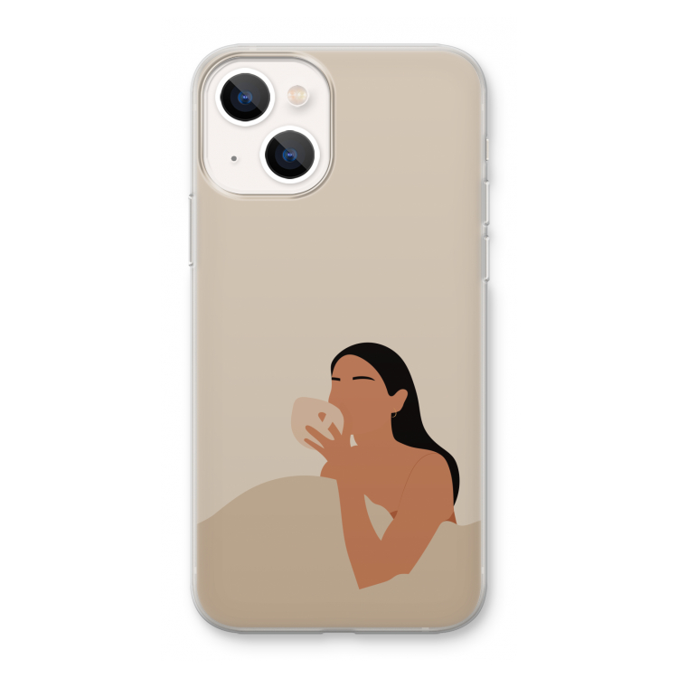 Fresh coffee: iPhone 13 mini Transparant Hoesje