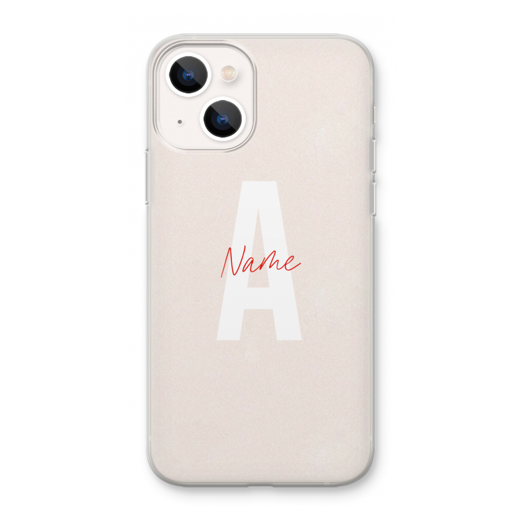 Strawberry Milkshake: iPhone 13 mini Transparant Hoesje