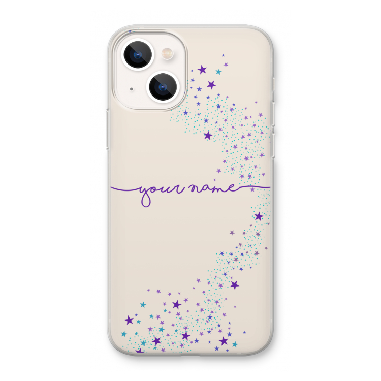 Sterren: iPhone 13 mini Transparant Hoesje