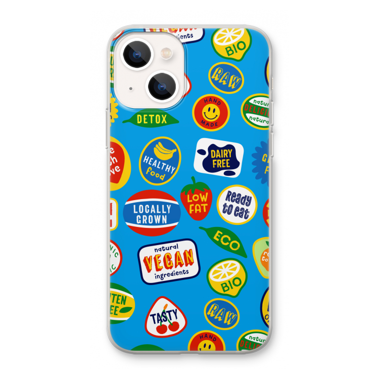 Fruitsticker: iPhone 13 mini Transparant Hoesje