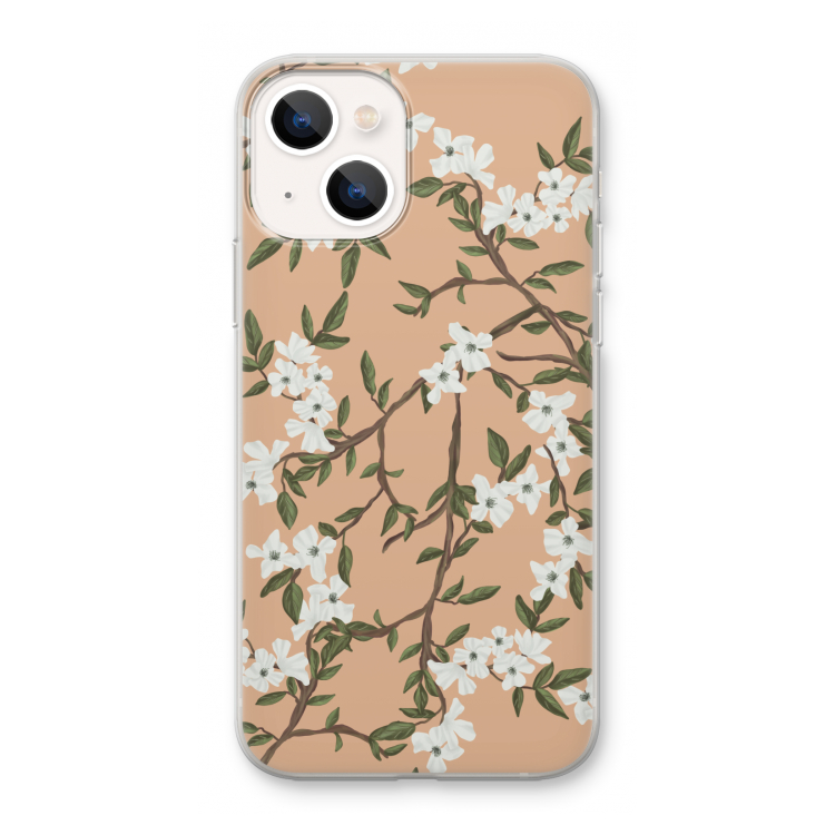 Blossoming spring: iPhone 13 mini Transparant Hoesje