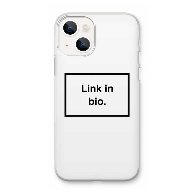 Link in bio: iPhone 13 mini Transparant Hoesje
