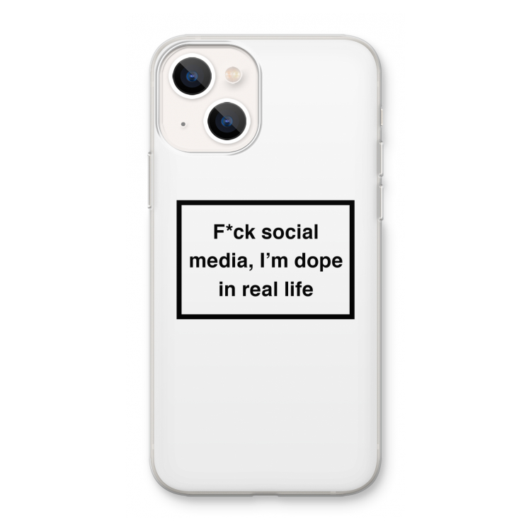 I'm dope: iPhone 13 mini Transparant Hoesje