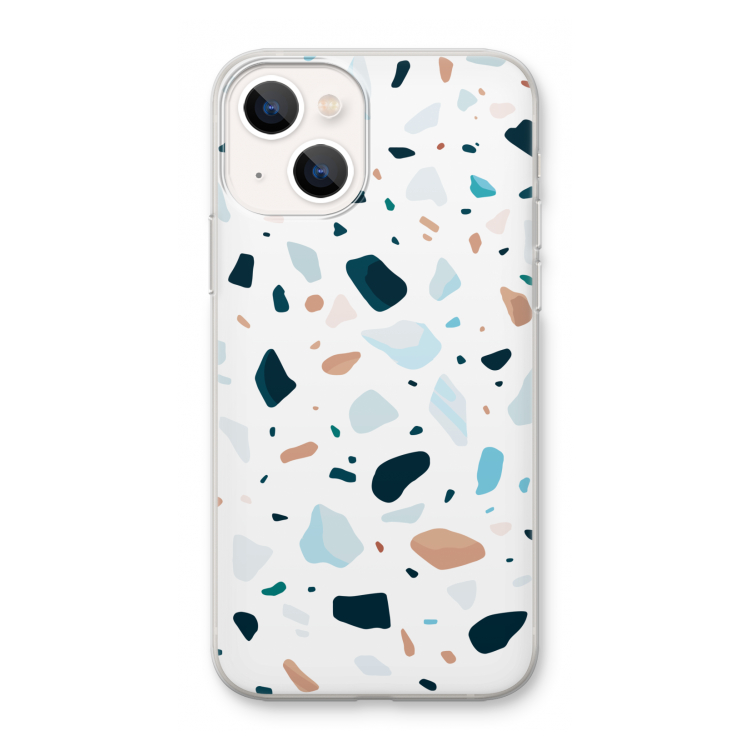 Terrazzo N°13: iPhone 13 mini Transparant Hoesje