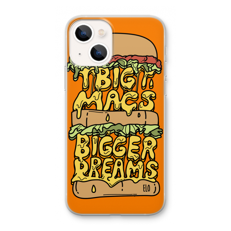 Big Macs Bigger Dreams: iPhone 13 mini Transparant Hoesje