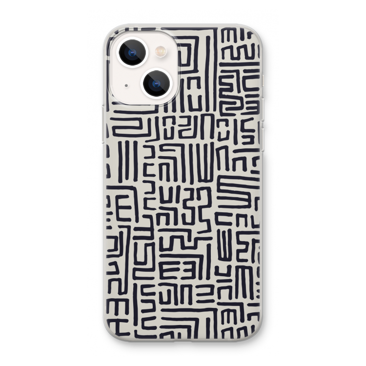 Moroccan Print: iPhone 13 mini Transparant Hoesje