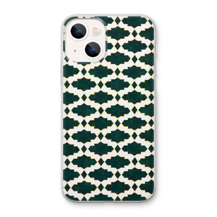 Moroccan tiles: iPhone 13 mini Transparant Hoesje