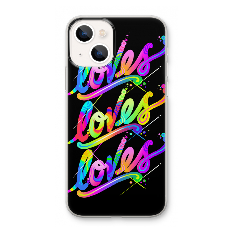 Loves: iPhone 13 mini Transparant Hoesje