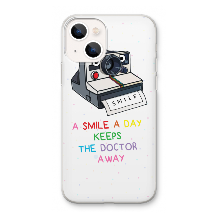Smile: iPhone 13 mini Transparant Hoesje