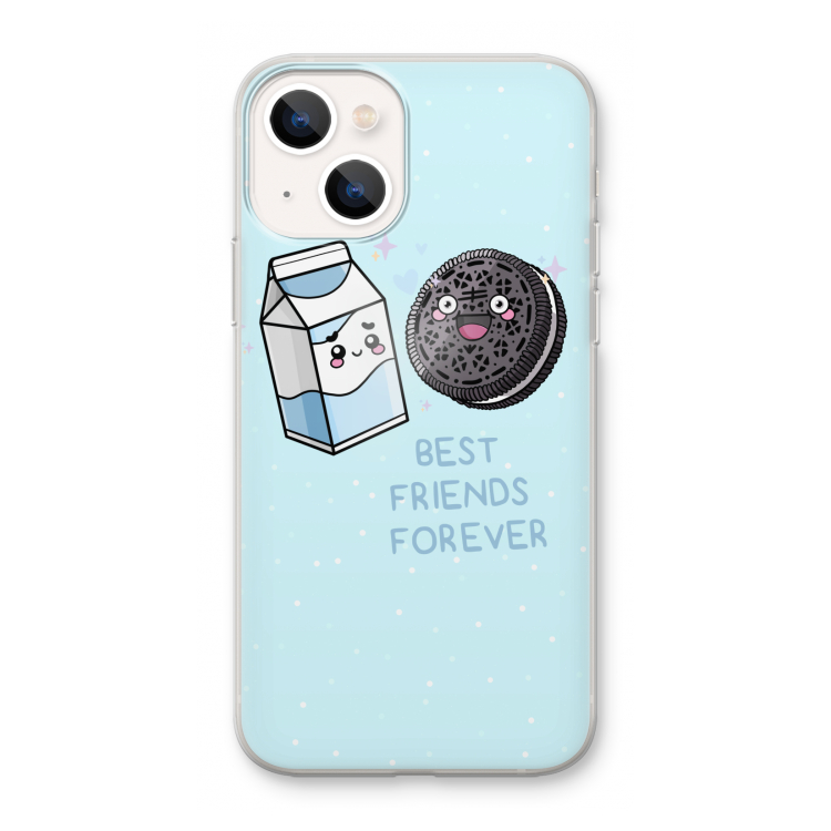 Best Friend Forever: iPhone 13 mini Transparant Hoesje