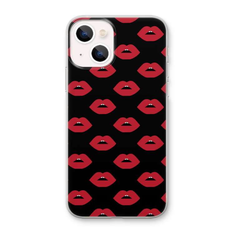 Lips: iPhone 13 mini Transparant Hoesje