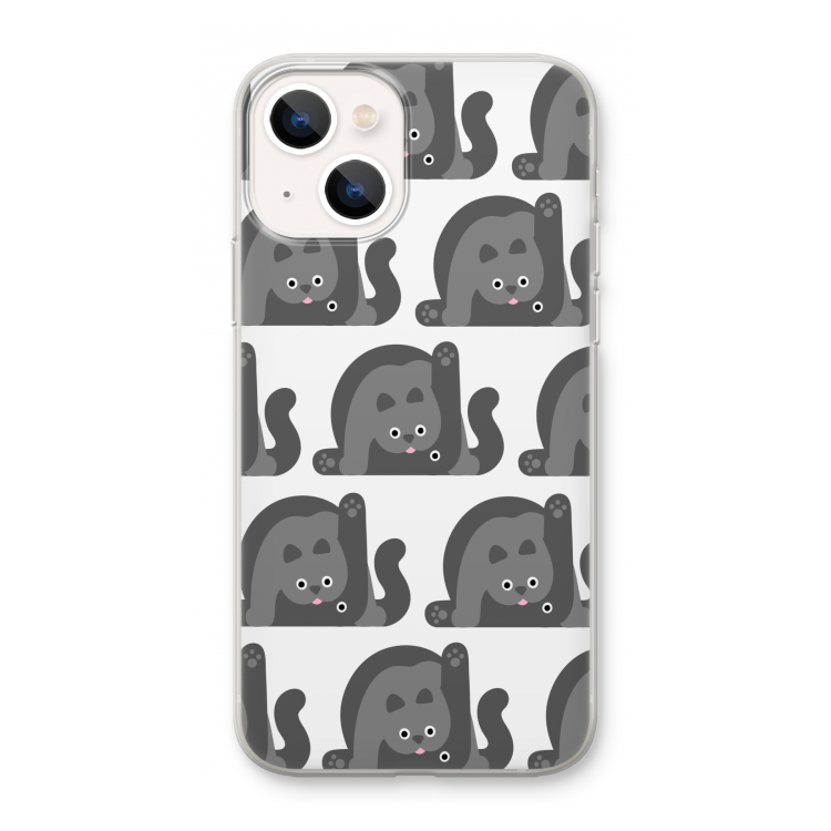 Cats: iPhone 13 mini Transparant Hoesje