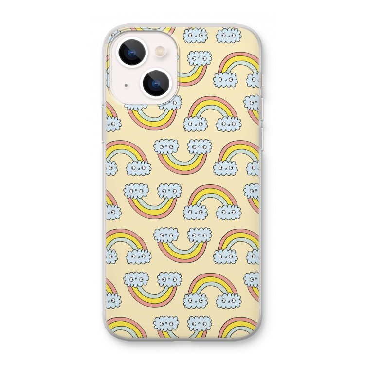 Regenboog: iPhone 13 mini Transparant Hoesje