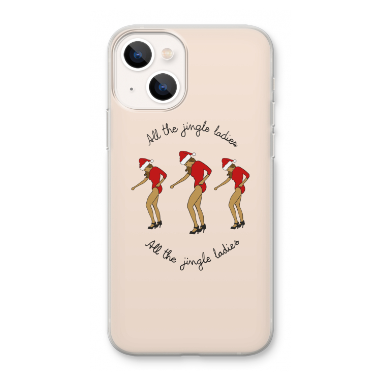 Jingle Ladies: iPhone 13 mini Transparant Hoesje