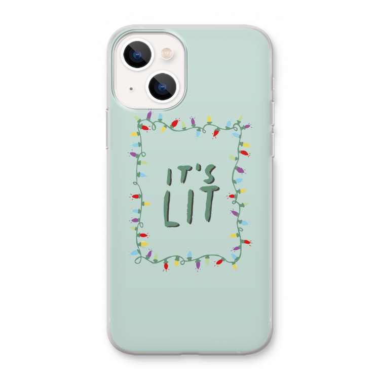 It's Lit: iPhone 13 mini Transparant Hoesje