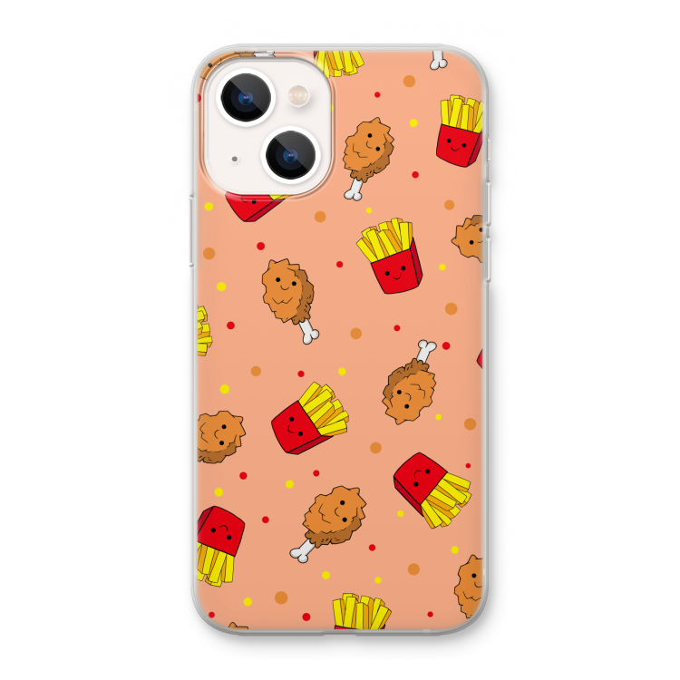 Chicken 'n Fries: iPhone 13 mini Transparant Hoesje