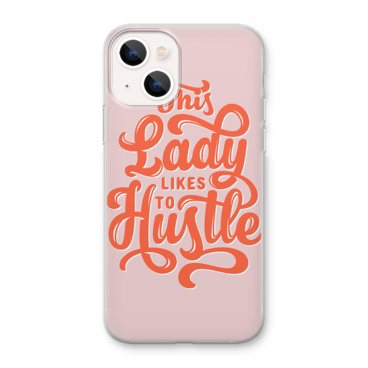 Hustle Lady: iPhone 13 mini Transparant Hoesje