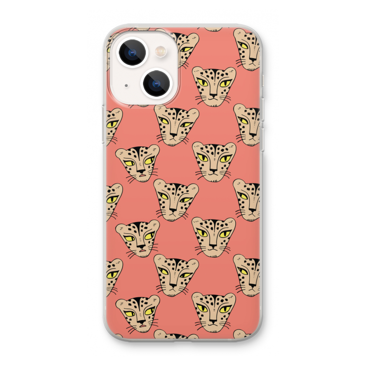Tijger: iPhone 13 mini Transparant Hoesje