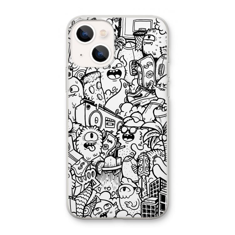 Vexx City #2: iPhone 13 mini Transparant Hoesje