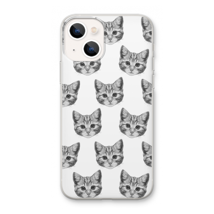 Kitten: iPhone 13 mini Transparant Hoesje