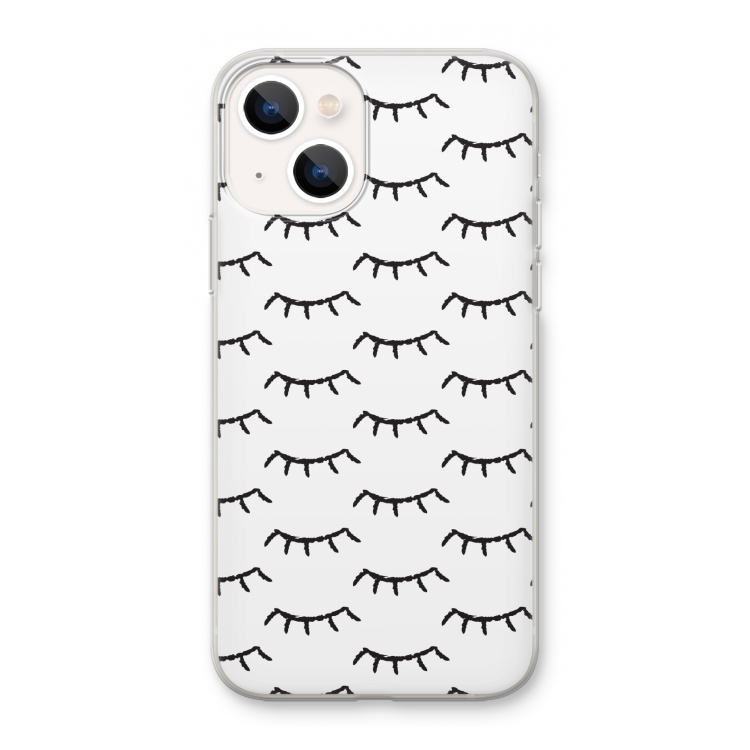 Wimpers: iPhone 13 mini Transparant Hoesje