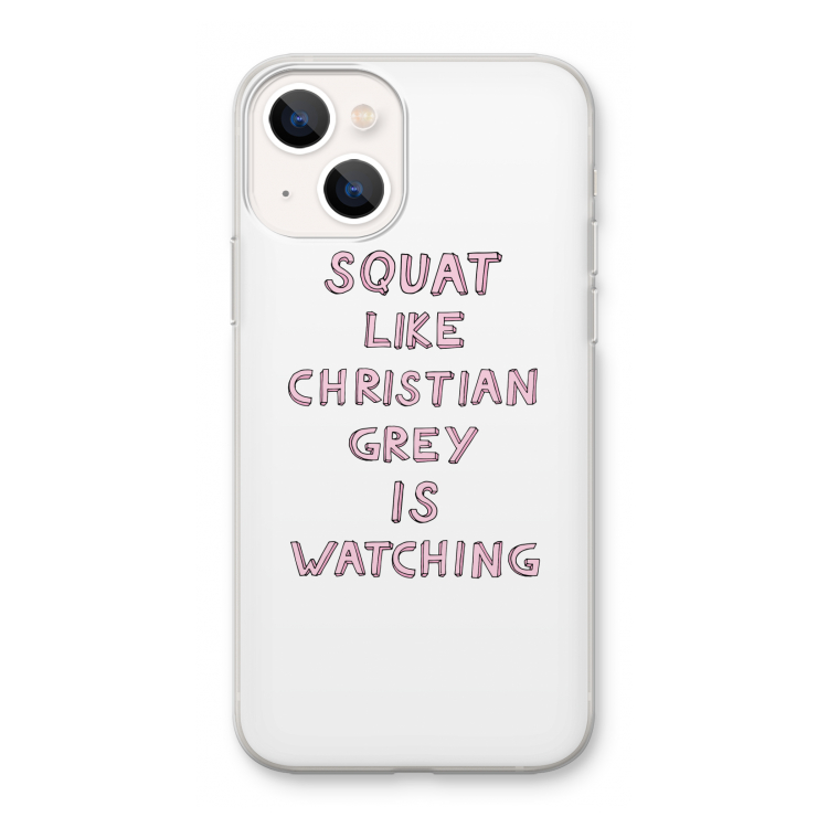 Christian Grey: iPhone 13 mini Transparant Hoesje